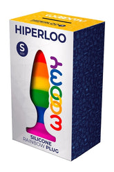Wooomy Hiperloo Silicone Rainbow Anal Plug Small 9cm Butt Plugs